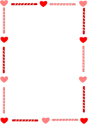 Heart And Candy Border