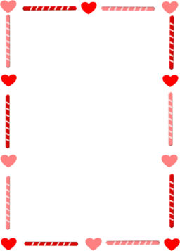 Heart And Candy Border