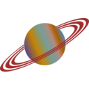 download Planet With Rings clipart image with 0 hue color