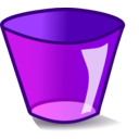 download Trashcan Empty clipart image with 225 hue color