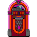 download Fifties Jukebox clipart image with 315 hue color