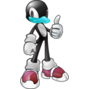 download Tux The Penguin In Sonic Style clipart image with 135 hue color