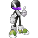 download Tux The Penguin In Sonic Style clipart image with 225 hue color