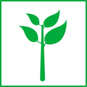 download Eco Green Plant Icon clipart image with 45 hue color