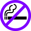 download Sign No Smoking clipart image with 270 hue color