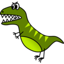 download Simple T Rex clipart image with 135 hue color