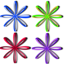 download Bows Ribbons clipart image with 225 hue color