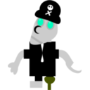 download Robot Pirate clipart image with 45 hue color
