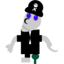 download Robot Pirate clipart image with 135 hue color