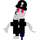 download Robot Pirate clipart image with 225 hue color