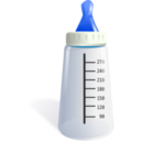 download Biberon Baby Bottle clipart image with 180 hue color