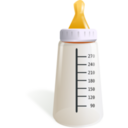 download Biberon Baby Bottle clipart image with 0 hue color