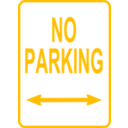 download Sign No Parking clipart image with 45 hue color