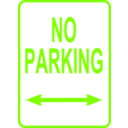 download Sign No Parking clipart image with 90 hue color