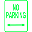 download Sign No Parking clipart image with 135 hue color