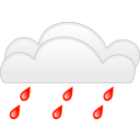 download Overcloud Rainfall clipart image with 180 hue color