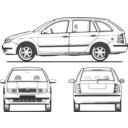 download Fabia All Views clipart image with 90 hue color