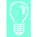 download Light Bulb 4 White Stroke clipart image with 135 hue color