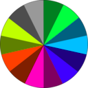 download Pie Chart clipart image with 135 hue color