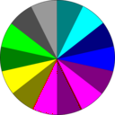 download Pie Chart clipart image with 180 hue color