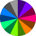 download Pie Chart clipart image with 270 hue color