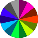download Pie Chart clipart image with 315 hue color
