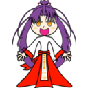 download Purple Girl clipart image with 0 hue color