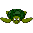 download Smiling Turtle clipart image with 0 hue color