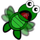 download Turtle Flapping clipart image with 0 hue color