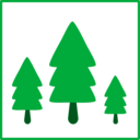 download Eco Green Trees Icon clipart image with 45 hue color