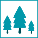 download Eco Green Trees Icon clipart image with 90 hue color