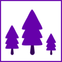 download Eco Green Trees Icon clipart image with 180 hue color
