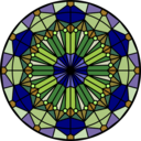 download Rose Window clipart image with 45 hue color