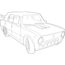 download Tuned Lada Vaz 2101 clipart image with 90 hue color