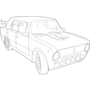 download Tuned Lada Vaz 2101 clipart image with 135 hue color