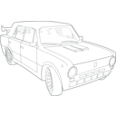 download Tuned Lada Vaz 2101 clipart image with 180 hue color