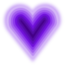 download Heart With Deep clipart image with 270 hue color