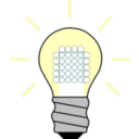 download Light Bulb Led On clipart image with 0 hue color