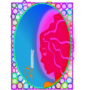 download Mirror Frame clipart image with 270 hue color