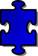 Blue Jigsaw Piece 01