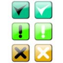 download Status Icons clipart image with 45 hue color