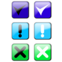 download Status Icons clipart image with 135 hue color