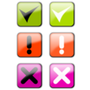 download Status Icons clipart image with 315 hue color