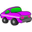download Orange Funny Car clipart image with 270 hue color