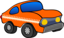 Orange Funny Car