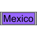 download Digital Display With Mexico Text clipart image with 180 hue color