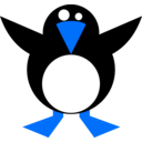 download Simple Penguin clipart image with 180 hue color