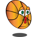 download Pretty Basketball clipart image with 0 hue color