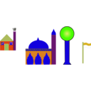 download Masjid clipart image with 45 hue color