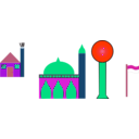 download Masjid clipart image with 315 hue color